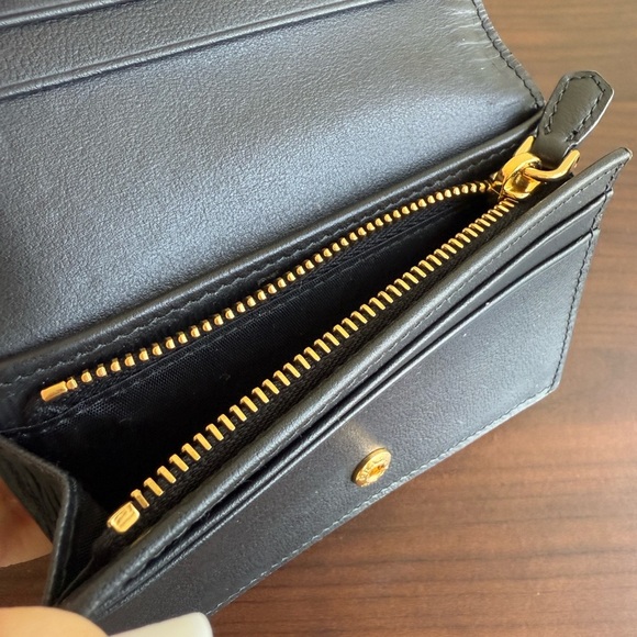 PRADA black small leather women wallet buy Milano - Picture 7 of 14